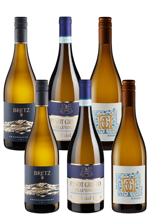 6er-Paket trockene Weißweine - Weinpakete