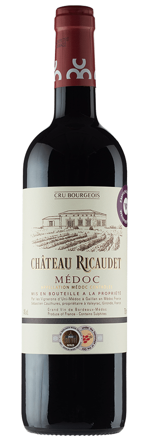 Château Ricaudet Cru Bourgeois (2020) - Les Vignerons d'Uni-Medoc - Rotwein aus Bordeaux