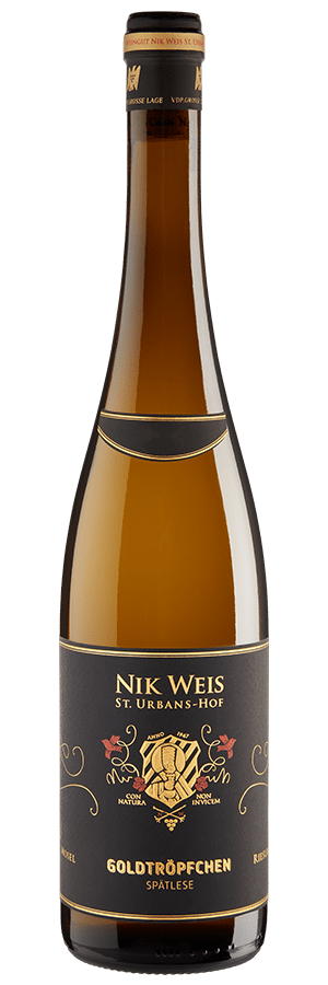 Goldtröpfchen Riesling Große Lage Spätlese (2022) - Weingut Nik Weis - Weißwein von der Mosel