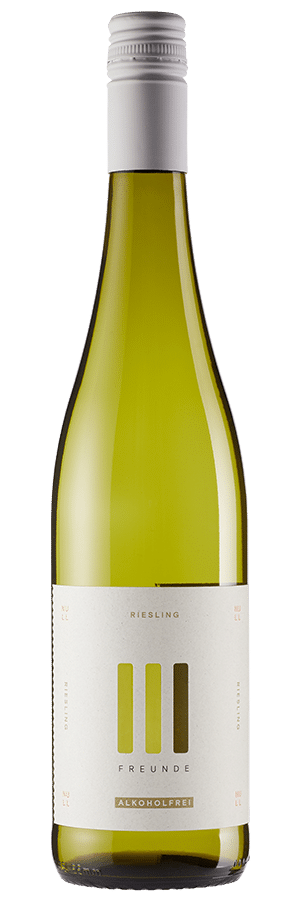 III Freunde Riesling Null alkoholfrei - III FREUNDE - Weißwein aus Rheinhessen