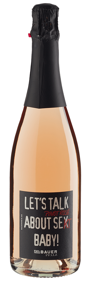 Let's talk about Pinot Rosé Se(x)kt Baby! trocken (2021) - Emil Bauer - Schaumwein aus der Pfalz